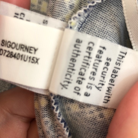 DVF Grid Print Blue Sigourney Wrap Dress - Picture 9 of 11